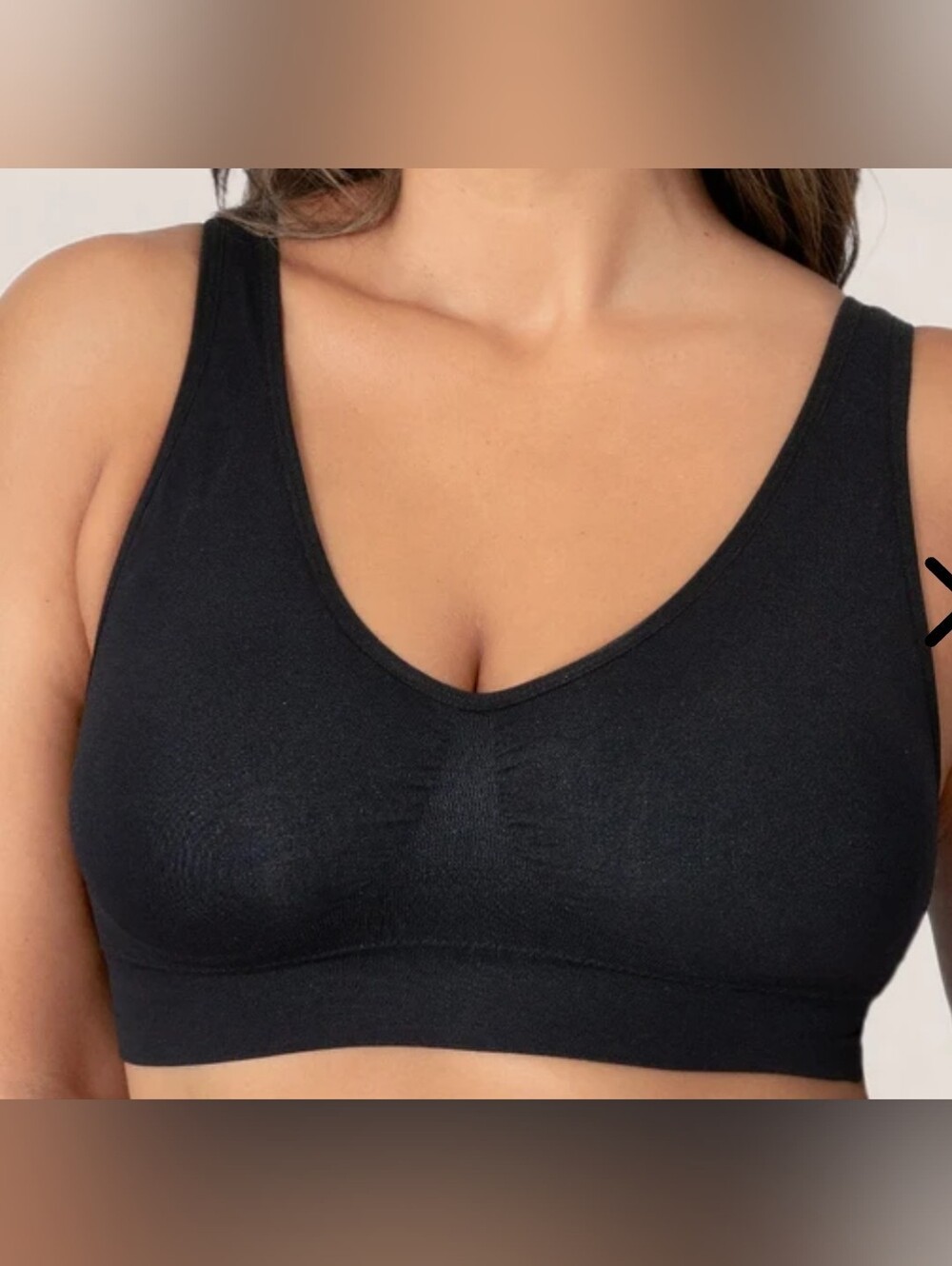 Shapermint Everyday Throw-on Wireless Bralette - Black, Size Large